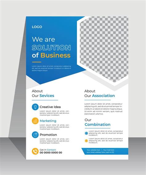 Modern Corporate Business Flyer Design Template Creative Brochure Cover Design 11579097 Vector