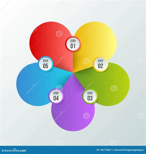 Circle Chart Circle Infographic Or Circular Diagram Stock Vector