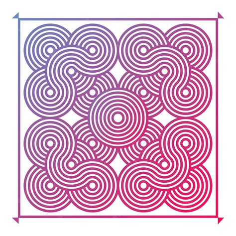 Premium Vector | Round pattern vector