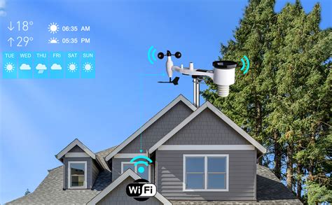 ECOWITT Stazioni Meteo Sensore Esterno 7 In 1 Stazione Meteo Wireless