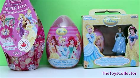 Disney Princess Huge Surprise Easter Chocolate Eggs Toys Collector