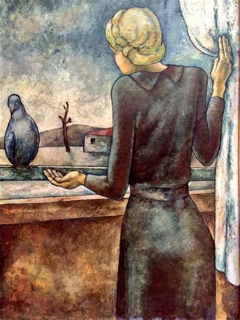 Jean Martin 1911 1996 French Painter The Window — Painting Art