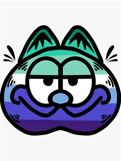 Gay Mlm Pride Garfield Sticker For Sale By Pineapplecheese Redbubble