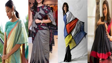 LATEST SUMMER COTTON SAREES AND BLOUSE DESIGNS 2020 DAILY WEAR OFFICE