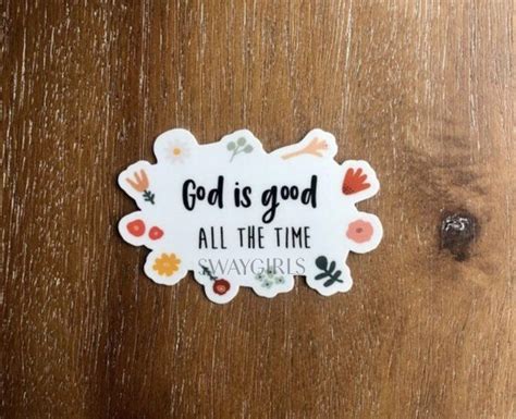 God is Good Sticker Religious Quotes Christian Stickers - Etsy ...