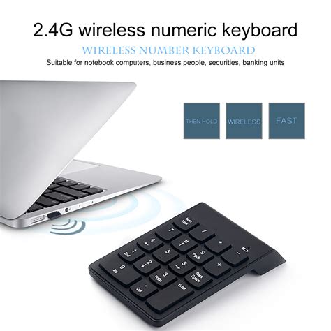 Wireless Numeric Keypad Cordless Number Keyboard Pad 18 Keys 2.4G ...