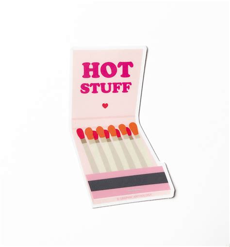 Hot Stuff Matchbook Sticker Graphic Anthology