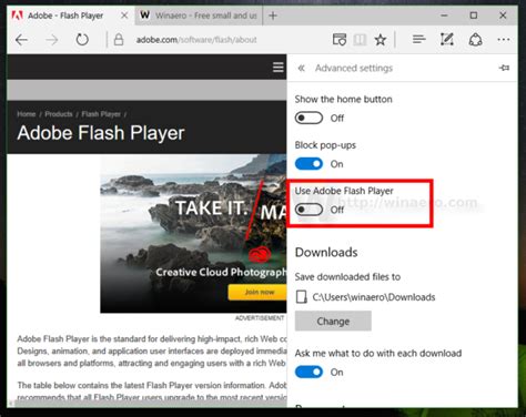 How To Disable Adobe Flash In Edge