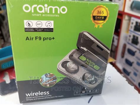 Oraimo Air F9 Pro Wireless Earbuds In Nairobi Central Headphones Timeless Gadgets Ke