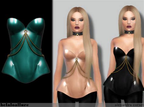 The Sims Resource Belaloallure Alexandra Corset