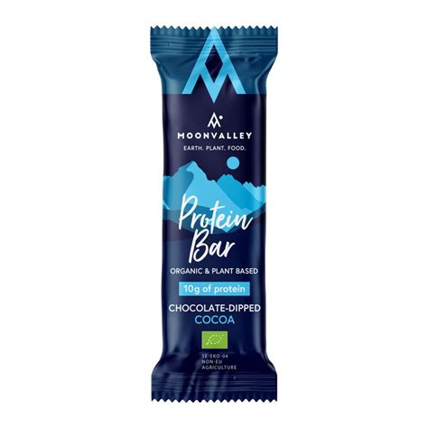 Moonvalley Chocolate Dipped Protein Bar Cocoa 60 G