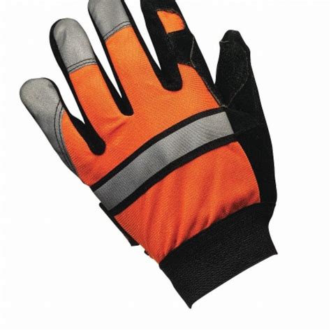 Mcr Safety Leather Gloveshi Vis Orangelpr 911dpl 1 Frys Food Stores