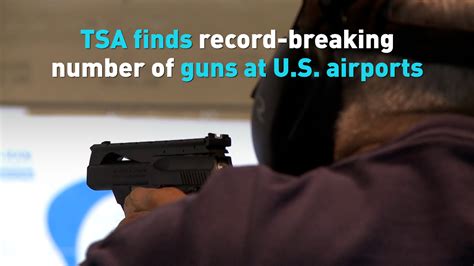 Tsa Finds Record Breaking Number Of Guns At U S Airports Cgtn