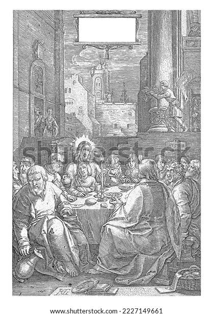 Christ His Disciples Use Last Supper Stock Illustration 2227149661 | Shutterstock