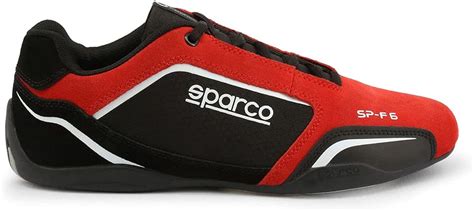 Sparco Hombre Sp F6n Zapatillas Bajas Deportivos Rojo Negro Eu 47