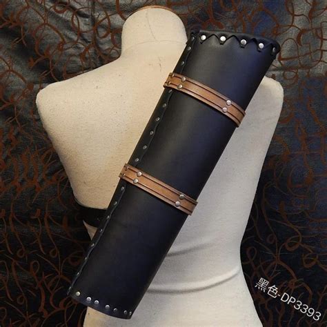 Коровьей кожаная сумка через сзади большой емкости колчан держатель для ...