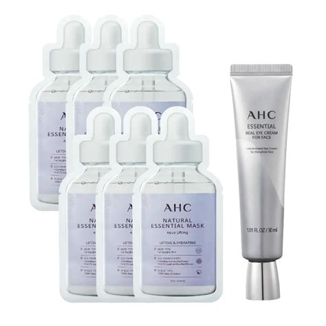 combo tre hoa da ahc  kem mat essential ml  mat na aqua lifting