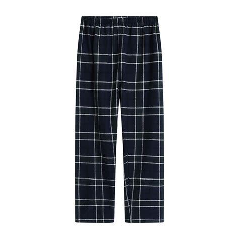 Owordtank Plaid Lounge Pants Men Elastic Waist Straight Wide Leg