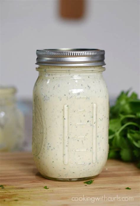 Easy Homemade Whole30 Ranch Dressing Cooking With Curls