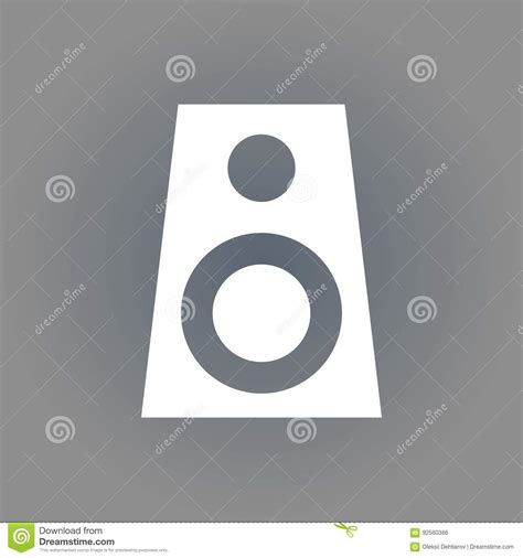 Audio Speakers Icon Stock Vector Illustration Flat Design Stock Vector