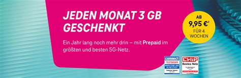 Magentamobil Prepaid Monate Gb Datenvolumen Geschenkt Telekom