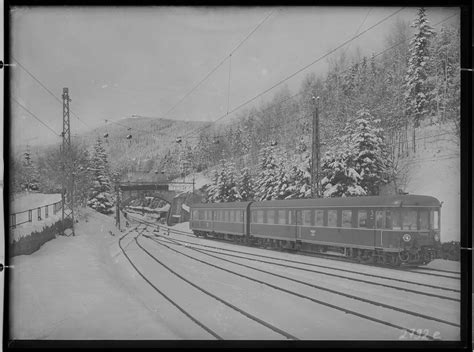 Fotografie Achtachsiger Nebenbahn Doppeltriebwagen Schr Gansicht