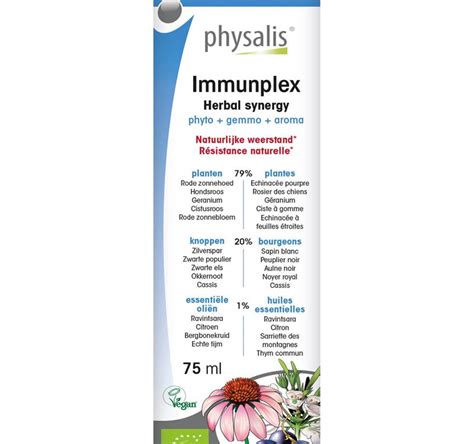 Physalis Immunplex Kruiden Synergie Druppels Bio 75ml