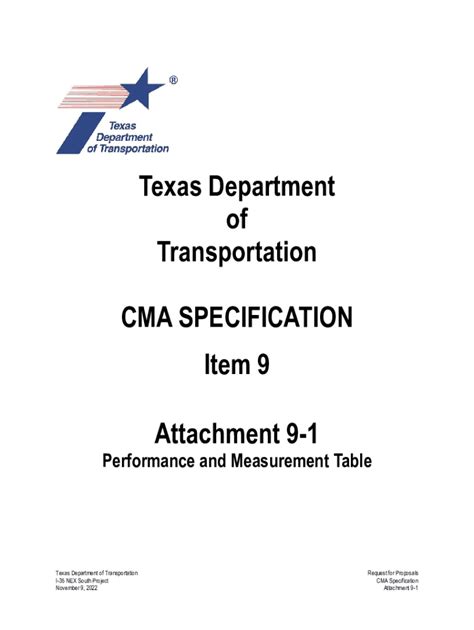 Fillable Online Ftp Txdot I Nex South Attachment Cover Sheet I