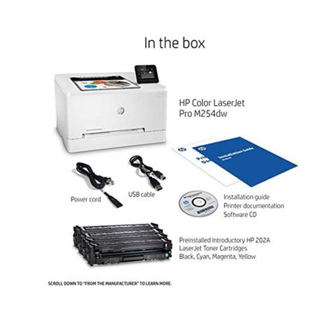 Hp Laserjet Pro M254dw A4 Colour Laser Printer T6b60ab19 Printer Base