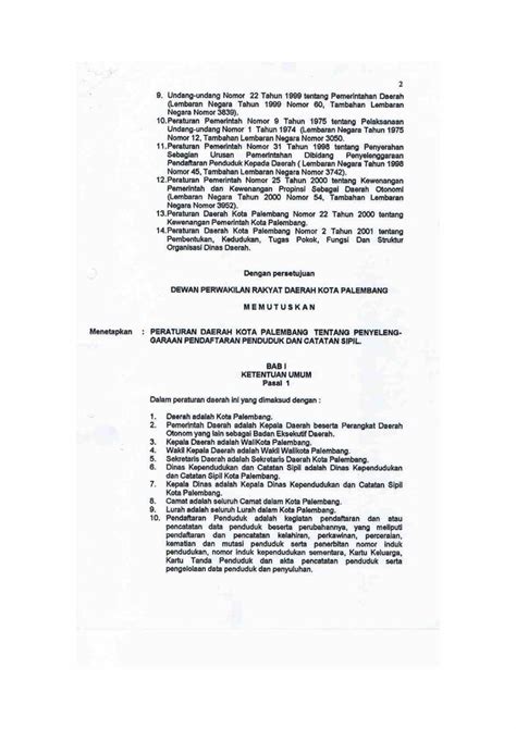 PDF Peraturan Daerah Kota Palembang Nomor 42 Tahun 2002