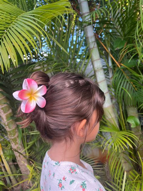 Plumeria Hair Clip Frangipani Hair Clip Summer Hair Clip Spring Hair