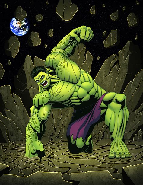 The Incredible Hulk Smash Drawings