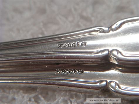 4 X Gabel Kuchengabel 800 Silber Wilkens Dresdner Barock Je 14 9 Cm