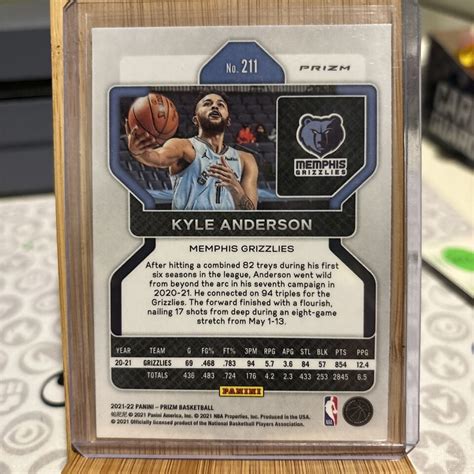 Panini Prizm Prizms Silver Kyle Anderson Ebay