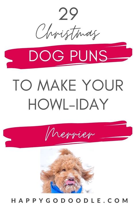 Festive Dog Christmas Puns & Sayings