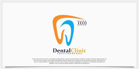 Premium Vector | Dental clinic logo design template illustration