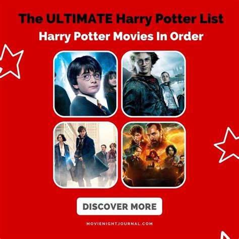 The Ultimate Harry Potter List: Harry Potter Movies In Order - Movie