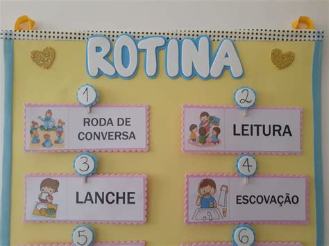 Quadro De Rotina Para Educação Infantil ROAREDU