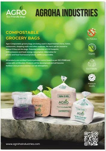 Without Handle Plain Kg Grocery Compostable Bags At Rs Kg In Salem