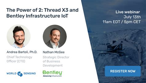 Register Now For Our Upcoming Webinar With Worldsensing Bentley