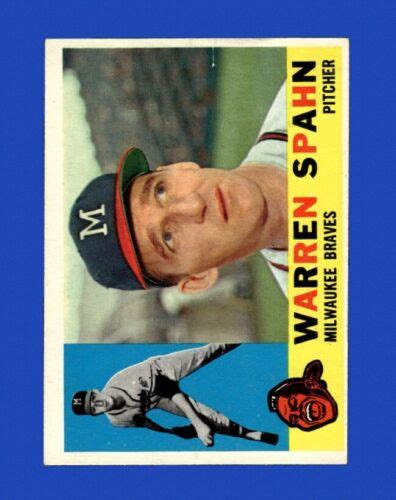 Topps Set Break Warren Spahn Ex Exmint Gmcards Ebay