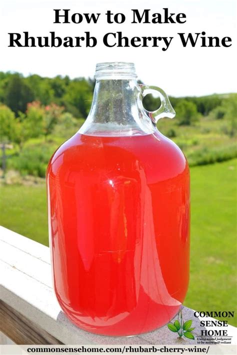 Rhubarb Cherry Wine - A Fun Twist on Rhubarb Wine