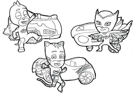 Desenhos do PJ Masks para colorir imprimir e pintar