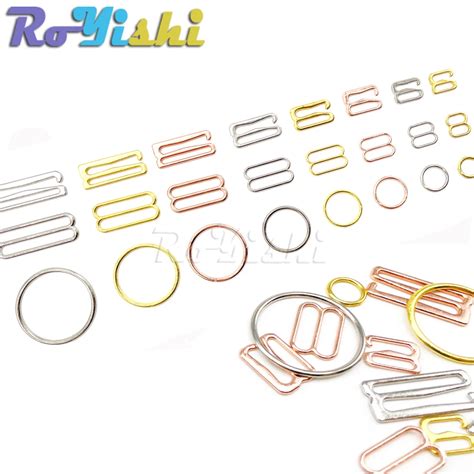 Pcs Lot Mm Mm Metal Bra Strap Adjust Buckles Underwear Sliders Rings Clips For Lingerie
