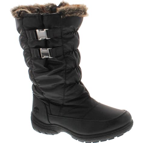 Totes Womens Bunny Waterproof Winter Snow Bootsblack6 Ebay