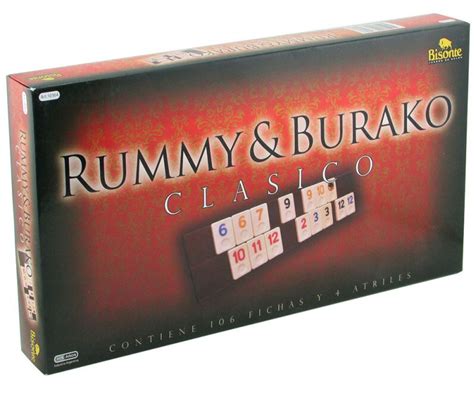 Rummy Burako Cl Sico Bisonte Fichas Y Atriles Alvarezweb