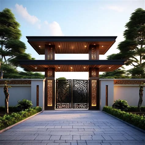 50+ Amazing Modern House Gate Designs | The Design Gesture