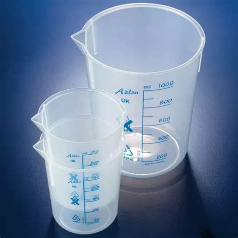 Tapered Sides Beakers With Printed Graduations