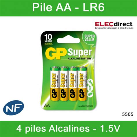 Piles Super Alcaline Aa V Lr X Gp Ravate