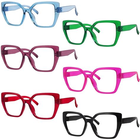 Reading Glasses Metalless Cat-eye Oversized Specs 6 Pack NR2314 – eyekeeper.com